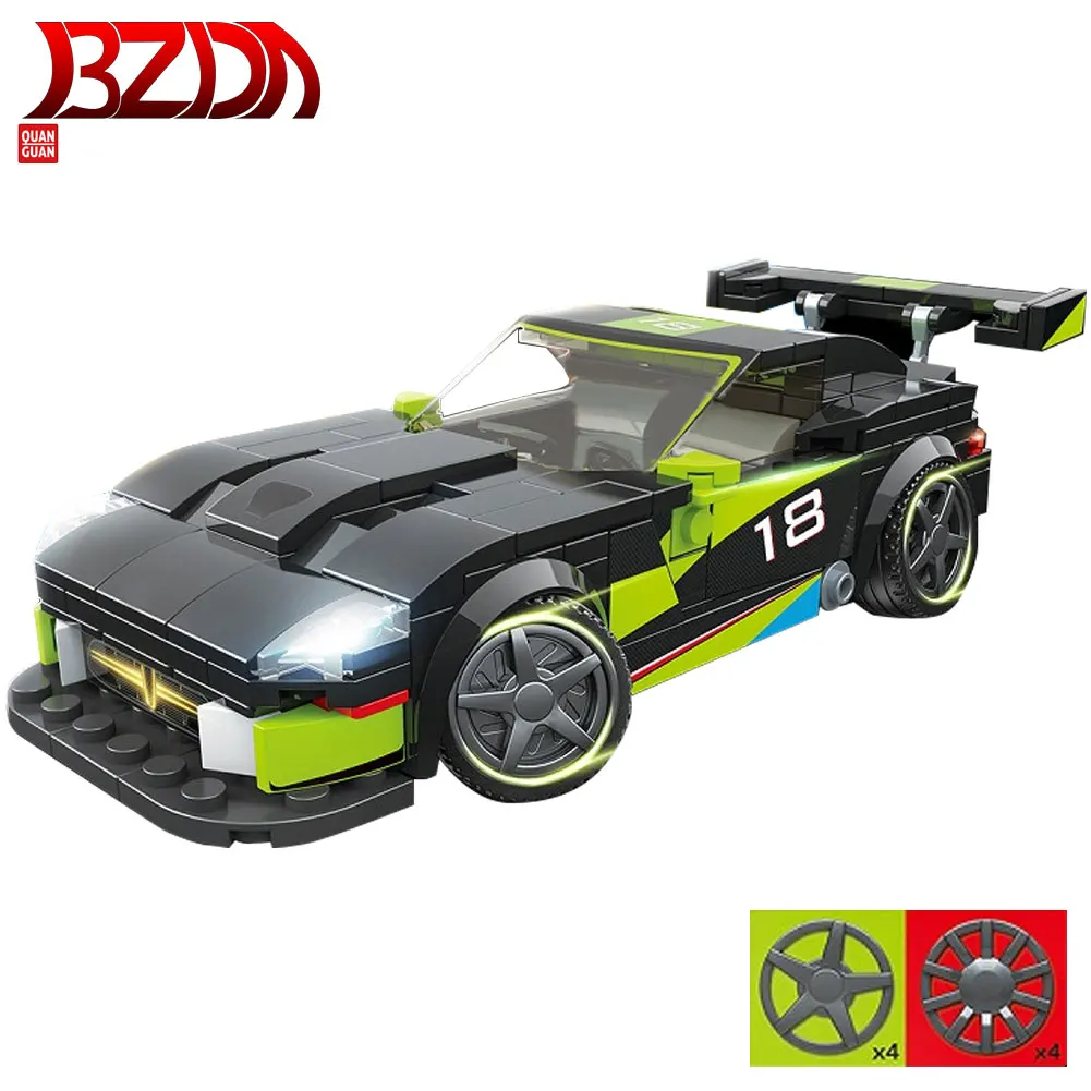 

BZDA City Car Speed Champion Racing Car Building Blocks Car Toy Model Blocks Supercar bricks Boys Toys For Children Gifts