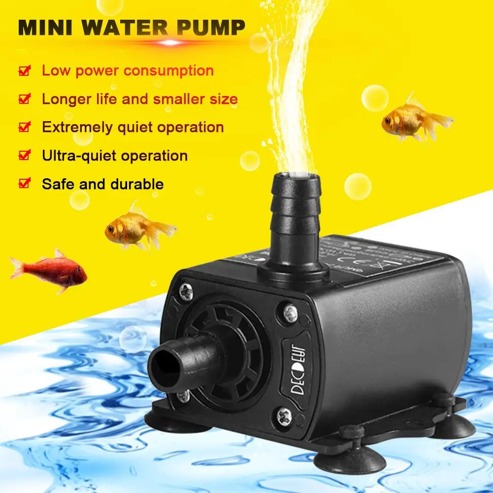 Л/ч мини водяной насос для дайвинга DC 12 В пруда аквариума фонтана Электрический