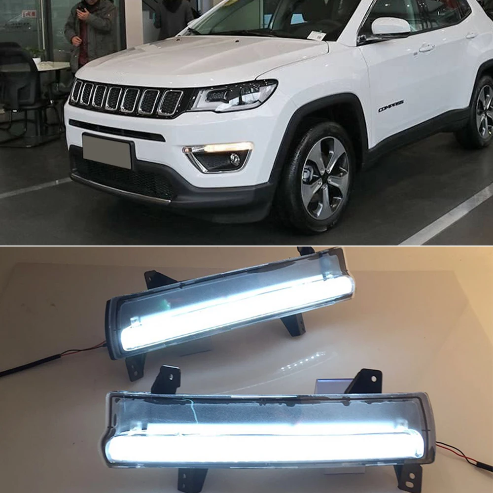 Автомобильный мигающий 2 шт. для Jeep Compass 2017 2018 желтое реле сигнала поворота 12 В