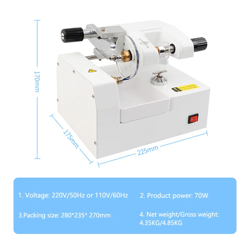 

Spectacle Lens Cutting Machine CP-4A Lens Cutting Machine Waterless Cutting Imported Milling Cutter High Speed 70W CH