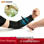 1 пара, защита от порезов, рукав, уличная Рабочая безопасность, защита от вырезания рук, защитные перчатки, защита рук