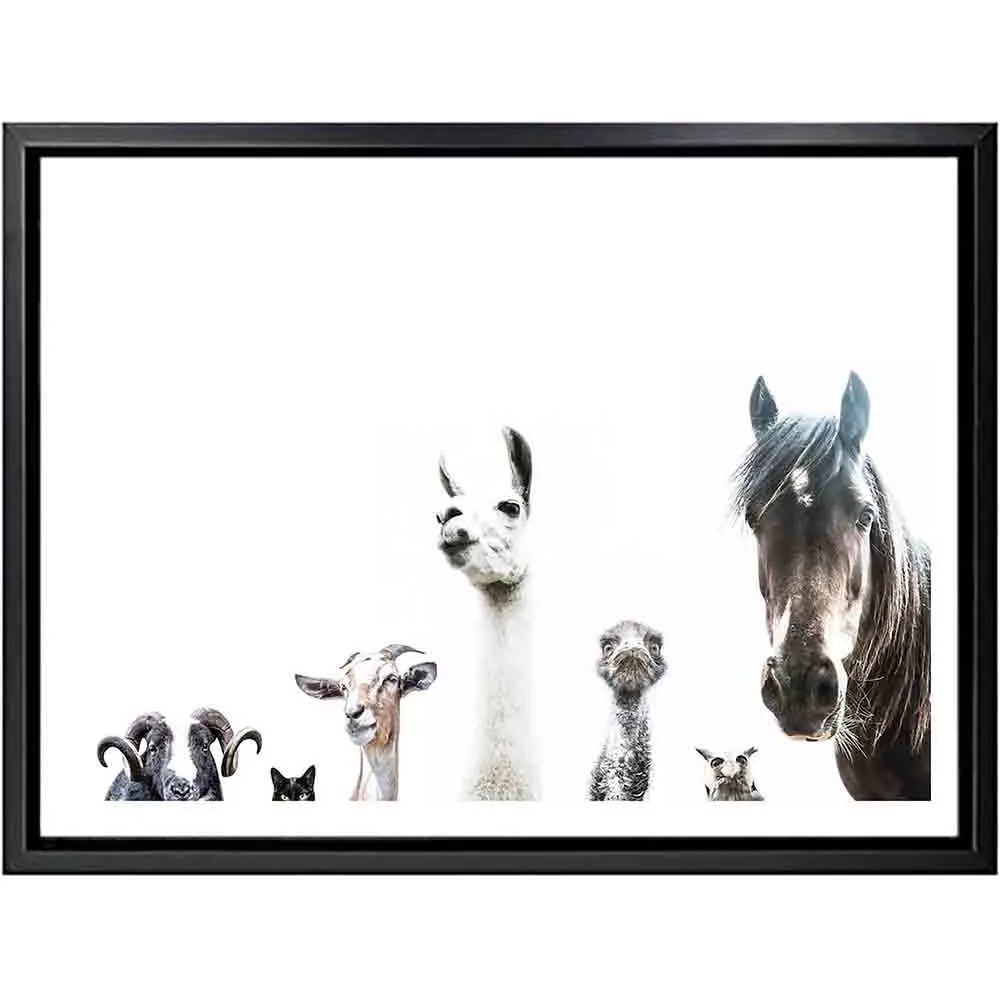 

Cudros Decoration Salon Horse Animal Poster and Print Wall Art Painting Framework Canvas Picture Living Room Decor