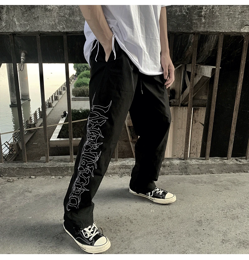 Мужские спортивные штаны TDFR с вышивкой уличная одежда буквенным принтом