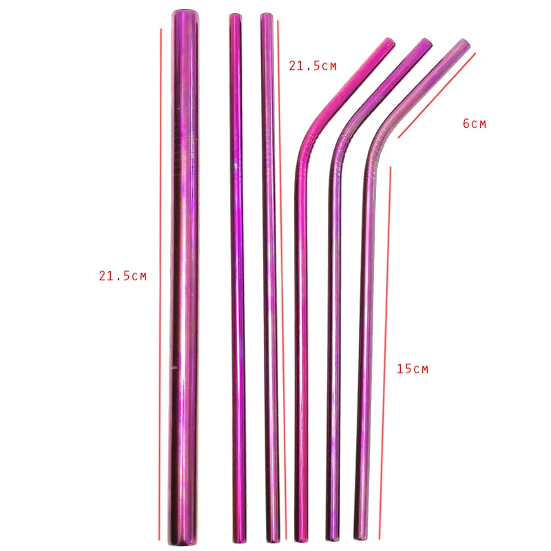 Боба Чай металлическая соломинка 304 Нержавеющая сталь Jumbo питьевые соломки