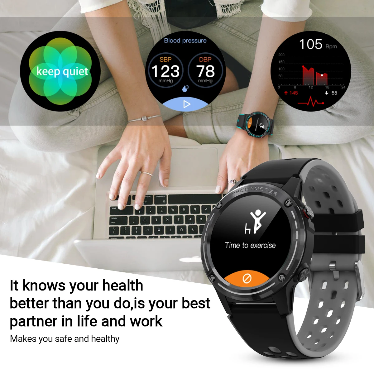 gps smart watch men women 2021 gandley m7 sports fitness smartwatch gps blood pressure heart rate for xioaomi android ios free global shipping