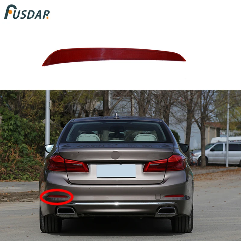 Задний задний бампер с левой стороны светильник отражатель лампы для BMW 5 серии G38