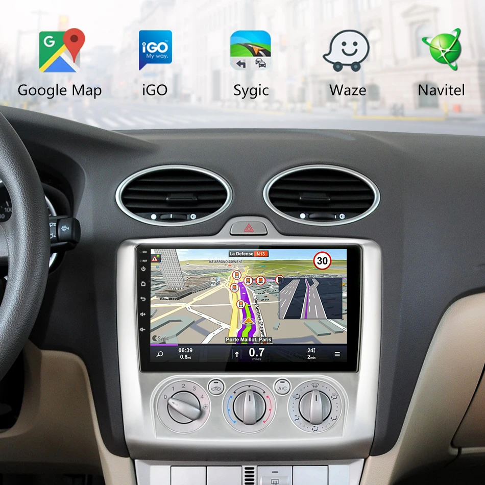 " 2 Din 4G чистая wifi Автомагнитола для Ford Focus Exi MT AT 2005-2011 RDS DSP мультимедийный плеер Android 8,1 gps навигация HiFi