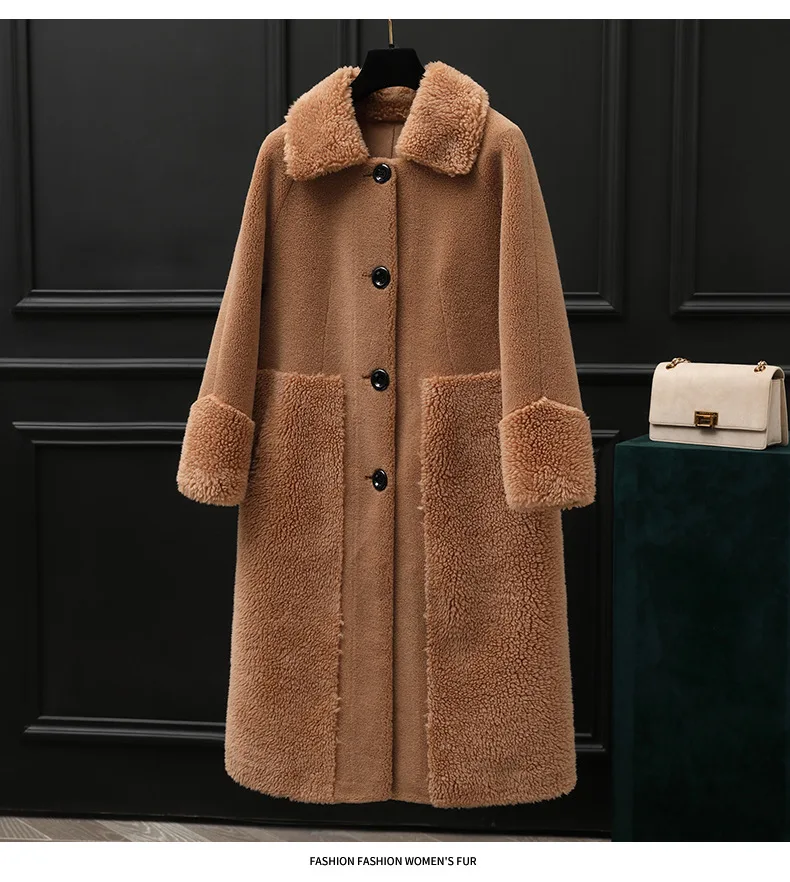 

Compound cashmere particle wool coat plush jacket artificial fur coats fur jacket Large size Furry jacket women fleece jacket