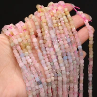 100 natural stone square beads faceted morgan loose bead for jewelry making women necklace bracelet crafts accessories