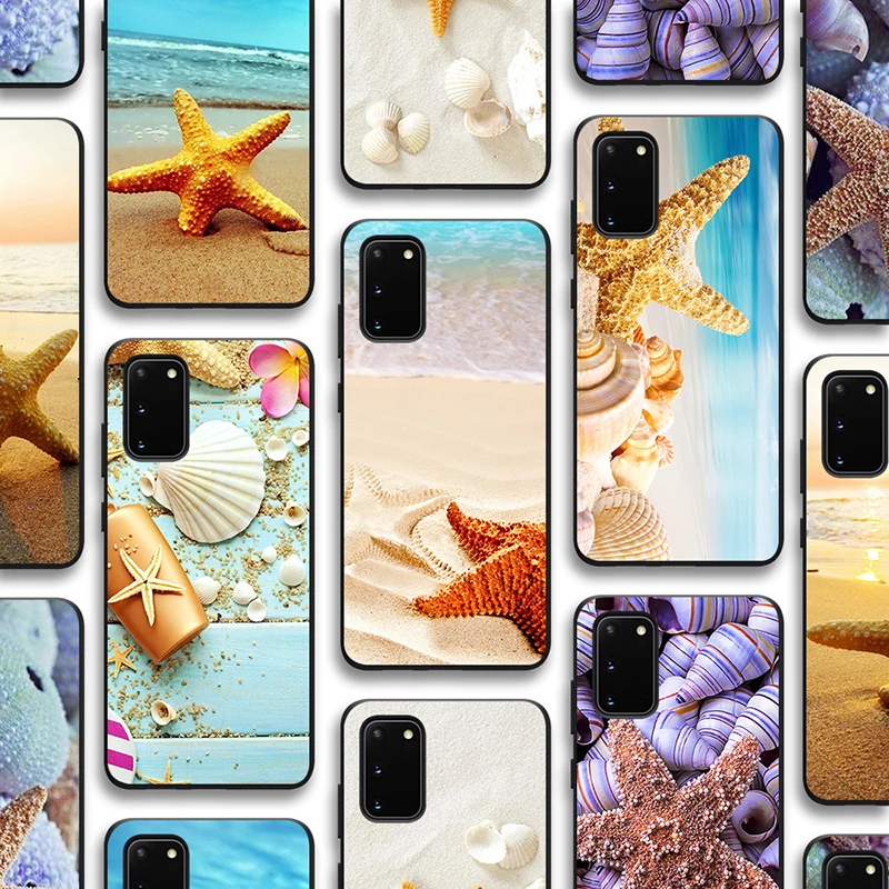 

Cute Sea Starfish Case for Samsung Galaxy S21 A51 S20 A50 A71 A70 A12 A21S S10 S9 S8 A52 A72 S10e Note 20 10 Plus Ultra Lite TPU