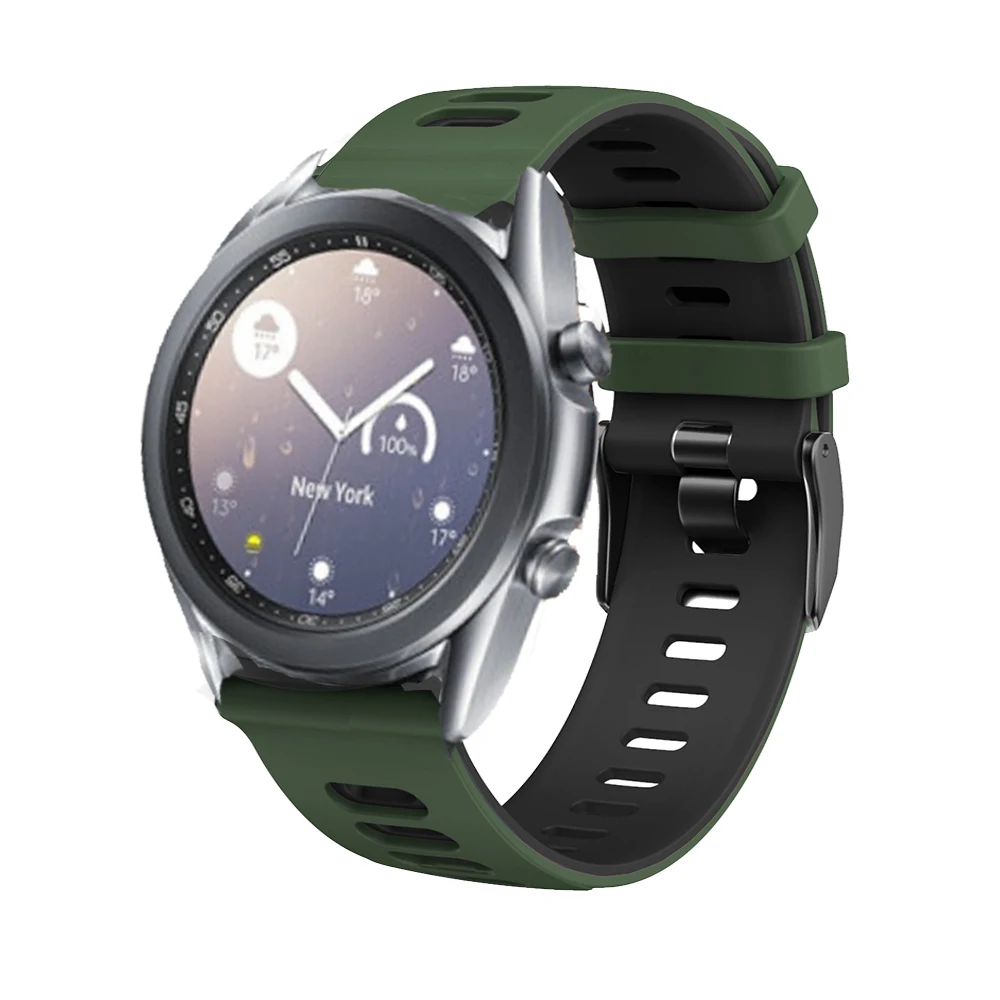 

Ремешок силиконовый для Samsung Galaxy Watch 3 41 мм 45 мм, спортивный браслет для Samsung Galaxy Active 2, браслет для наручных часов