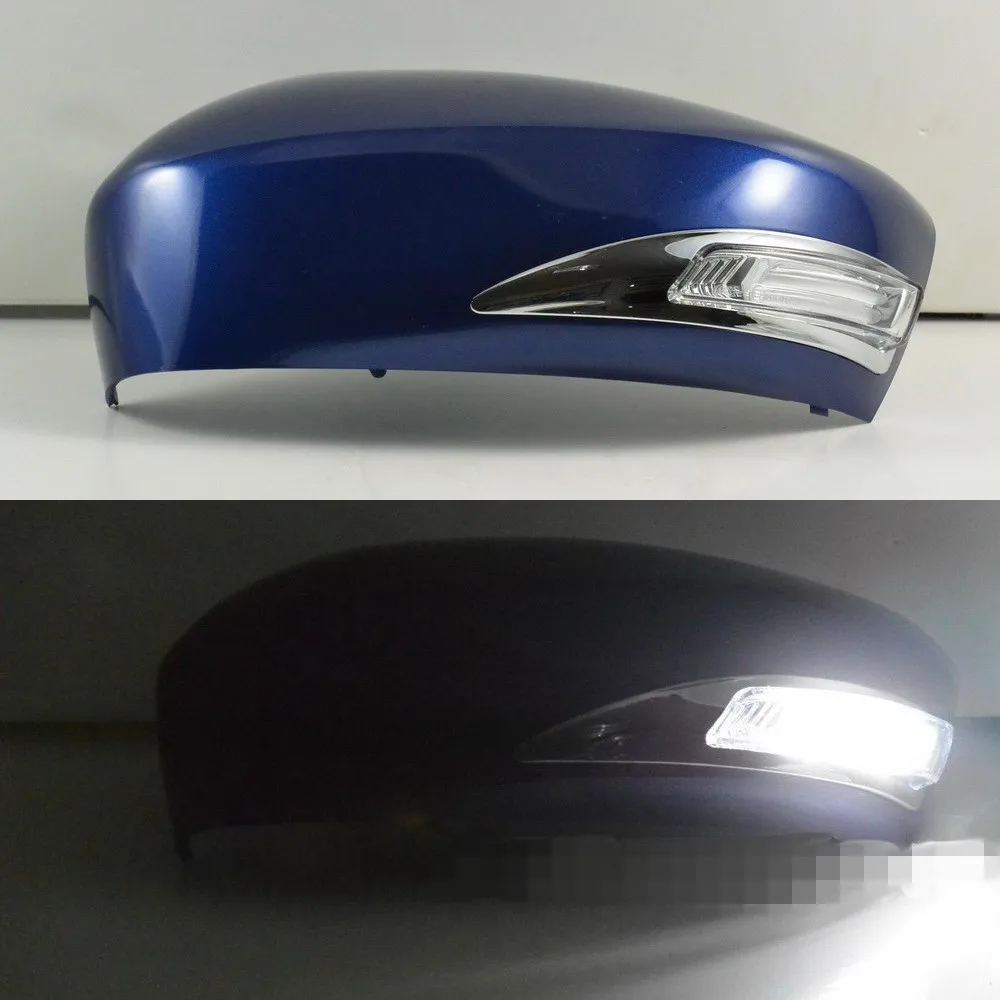 

LED Rear-view Mirror Lights With Cover, Yellow Turn Signal Lights + White DRL Case for Mazda 3 Axela 2013-2016