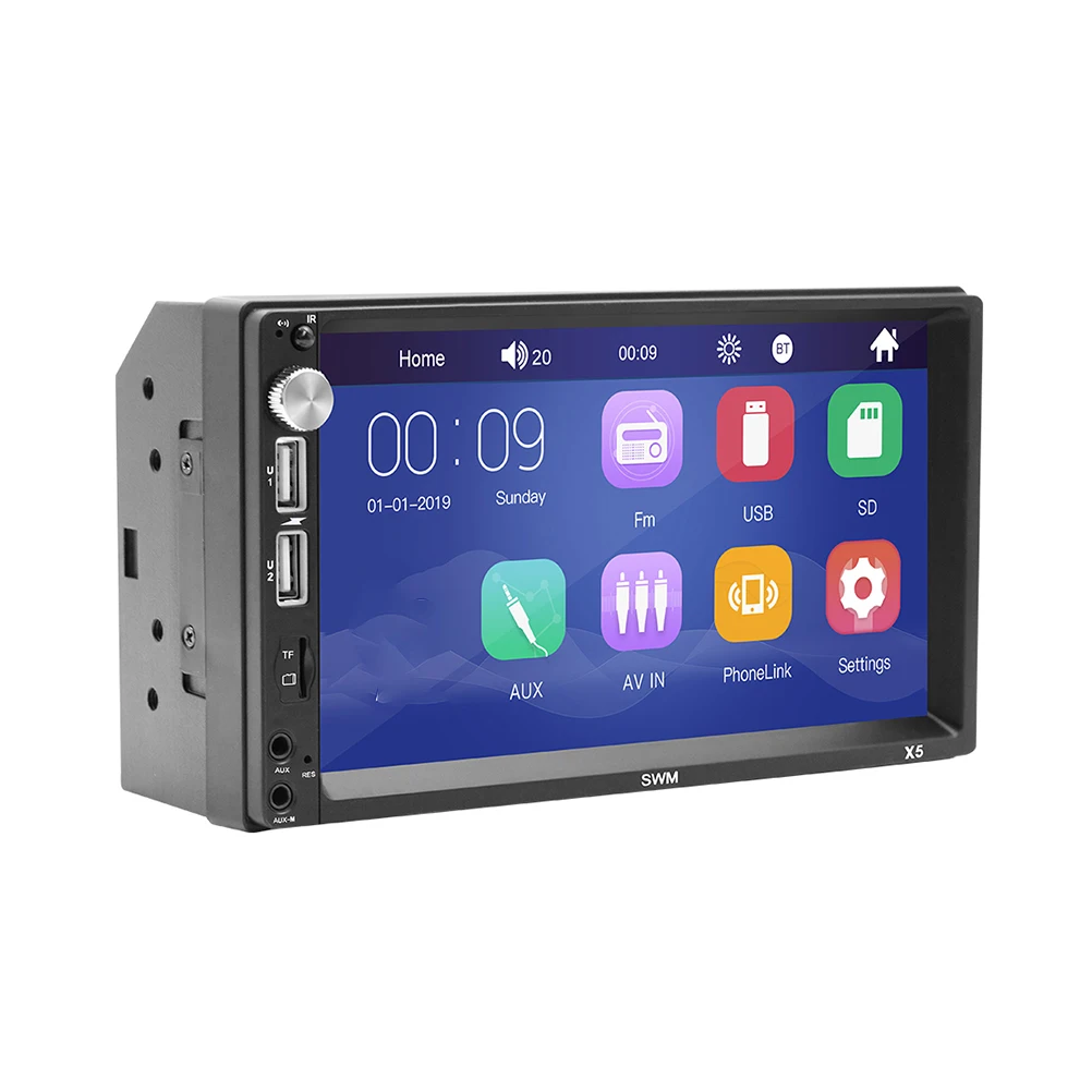 7 дюймов X5 Hd Автомобильный Mp5 плеер gps навигатор Mp3 радио AIO машина авто Авто