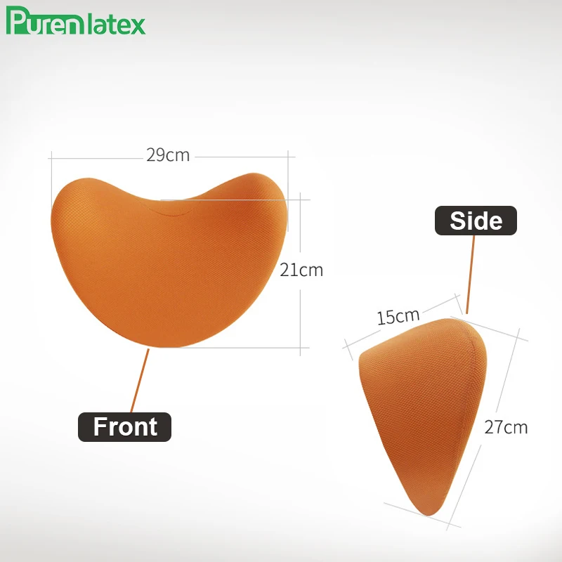 PurenLatex пены памяти Автомобильная Подушка Авто подголовник сиденья дорожные