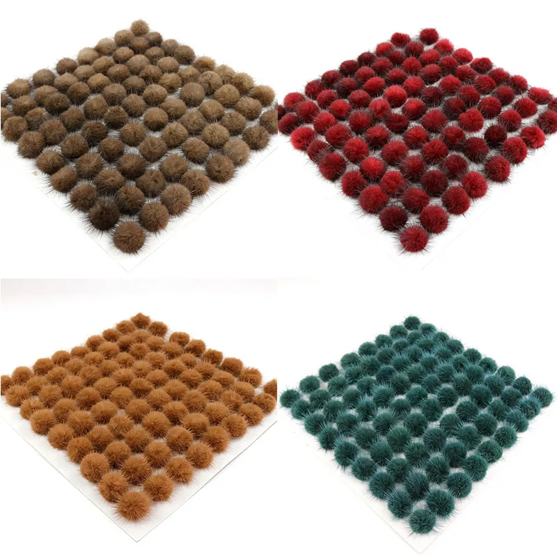 2 шт 3 см пушистые Меховые помпоны сумки аксессуары для одежды анти пресс