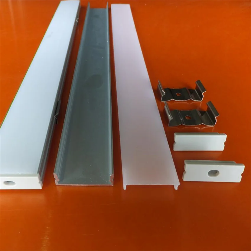 Бесплатная доставка Лидер продаж 2 метра/шт. алюминиевый профиль 50 м/лот с крышкой