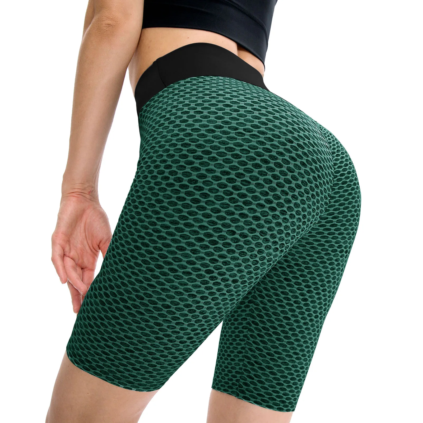 Женские Леггинсы пуш ап тонкие для фитнеса повседневные с высокой талией шорты