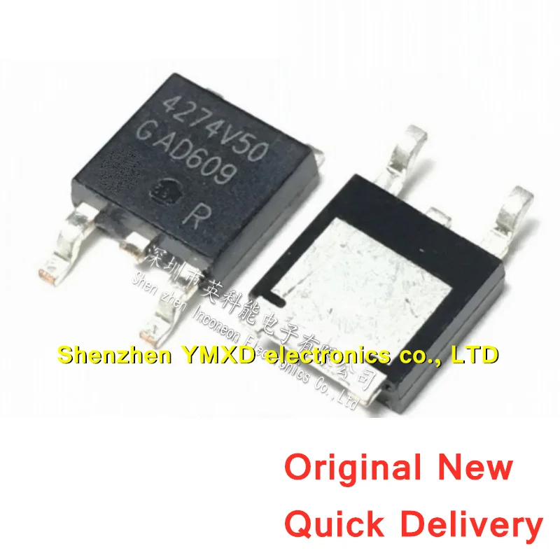 

10Pcs/Lot New TLE4274DV50 4274V50 Patch TO-252 LDO Regulator 400mA 5V