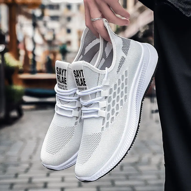 

Summer And Autumn Breathable Men's Mesh Sneakers Light Soft Men Casual Shoes 2021