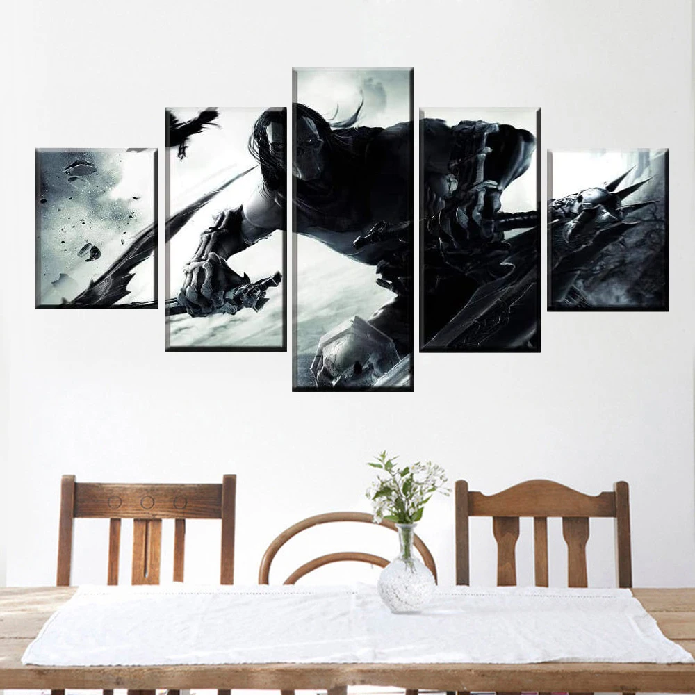 

5 Piece Canvas Wall Art Game Character Pictures Assassin Figure Posters And Prints Home Living Room Decoration Paintings