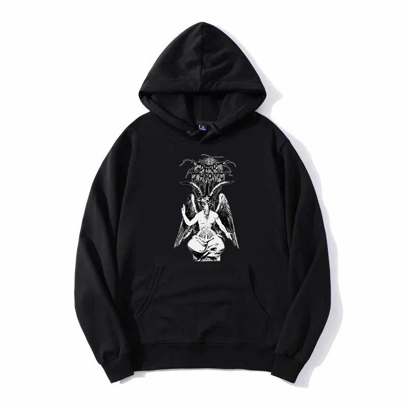 

Darkthrone Baphomet Hoodie Dark Throne Men Hooded Sweatshirt Fleece Hoodies Streetwear Jacket