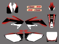 graphics backgrounds decals stickers kits for honda crf250 crf250r 2006 2007 crf 250 250r crf 250 r