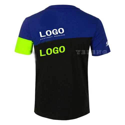 

2021 Blue Green Motorcycle Racing Motorbike Motocross Moto GP For Yamaha Riding Clothing Men Clothes Driving T shirt