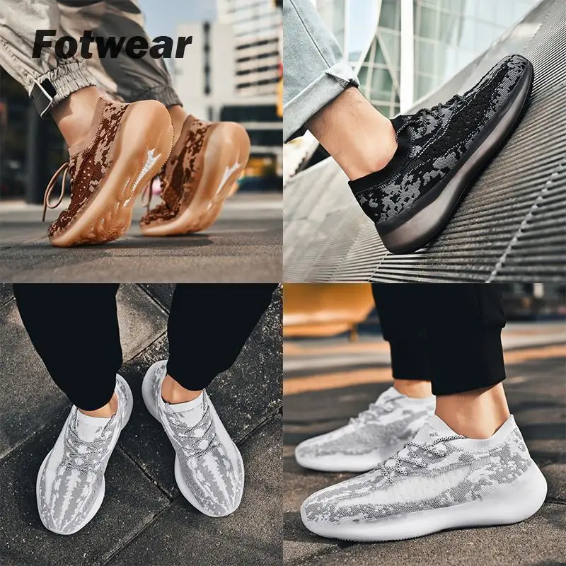 Men casual shoes Luminous Lace-up Trainers Four Seasons Running footwear Outdoor Walking Sneakers Zapatillas Sports | Обувь