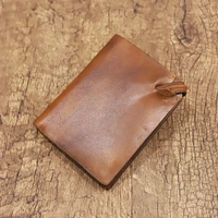 fashion retro luxury natural genuine leather mens short wallet womens daily leather card holder multi card cowhide coin purse