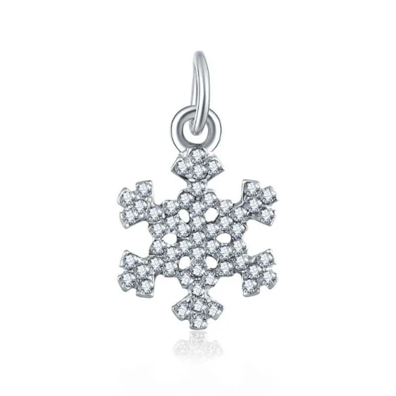 Fit Pandora браслет со снежинками очарование принцессы Bijoux 925 серебро Sieraden Парфюмерия