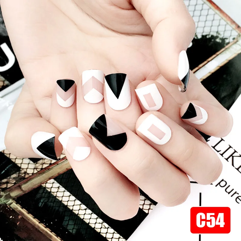 Горячая продажа 24 шт./компл. поддельные ногти квадратного типа Свадебные невесты