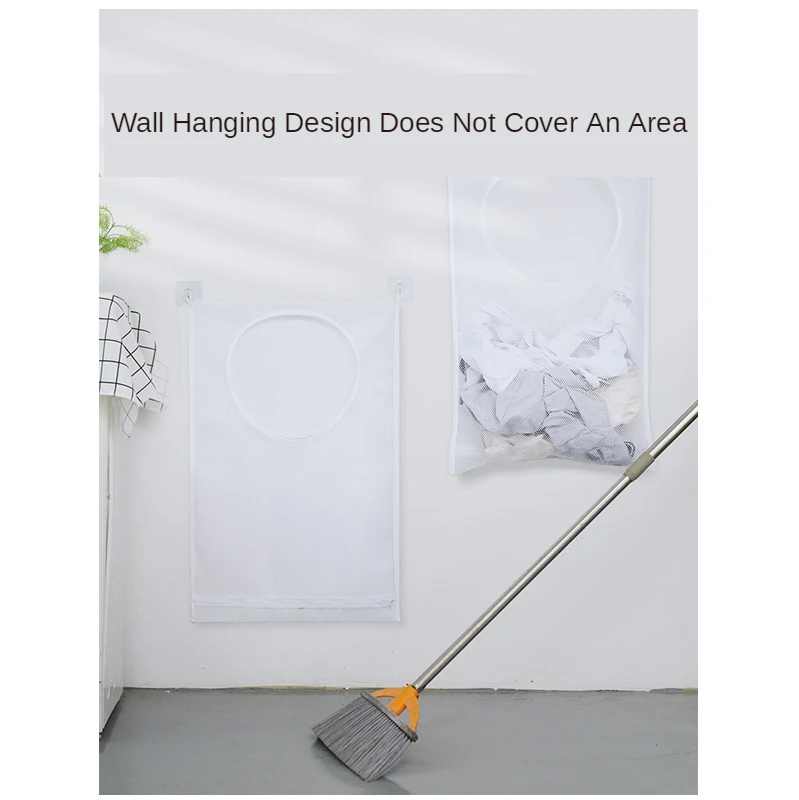 

Multifunctional Laundry Storage Bag Dirty Clothes Basket Wall Hanging Bag Dirty Clothes Storage Bag Bathroom Accessories GH985