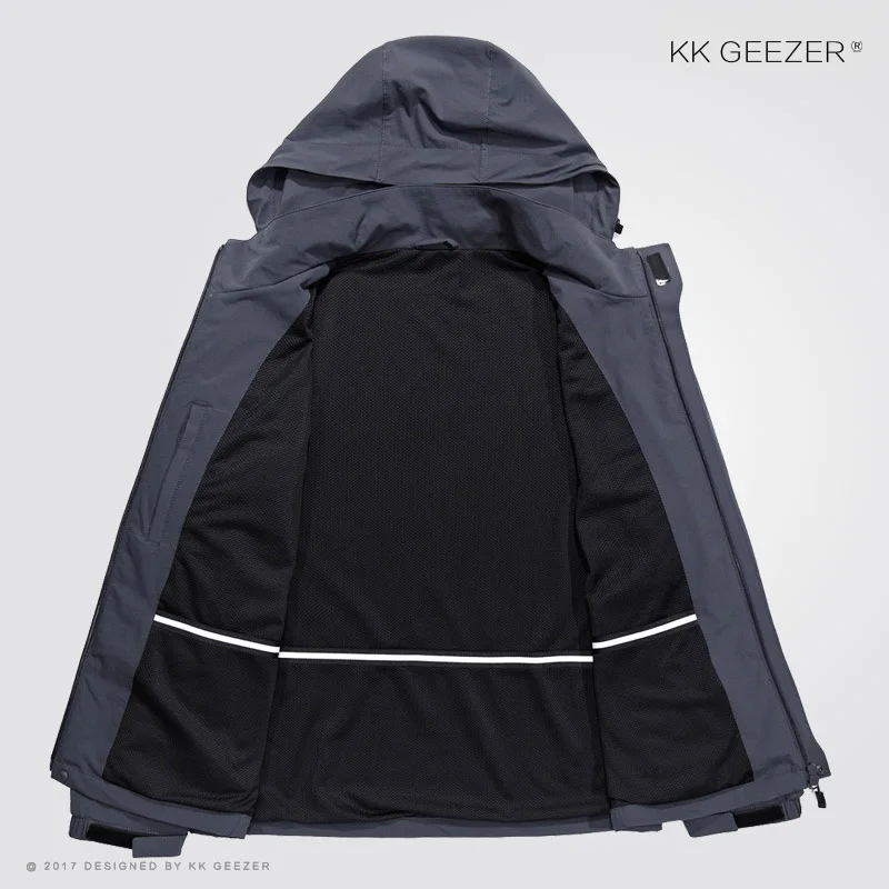 

High Quality Men Jacket Waterproof Windproof Jacket Spring Autumn Zipper Military Army Loose Coat Overcoat Men Jacket and Coat