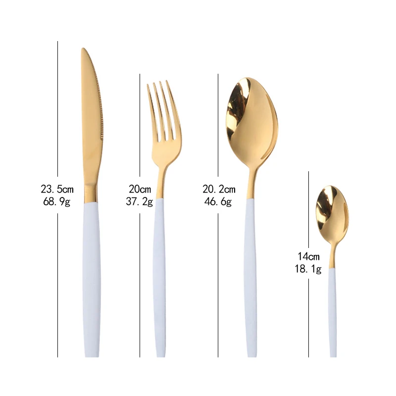 1 партия/24 шт. роскошные черные покрытые столовые приборы набор столовых приборов