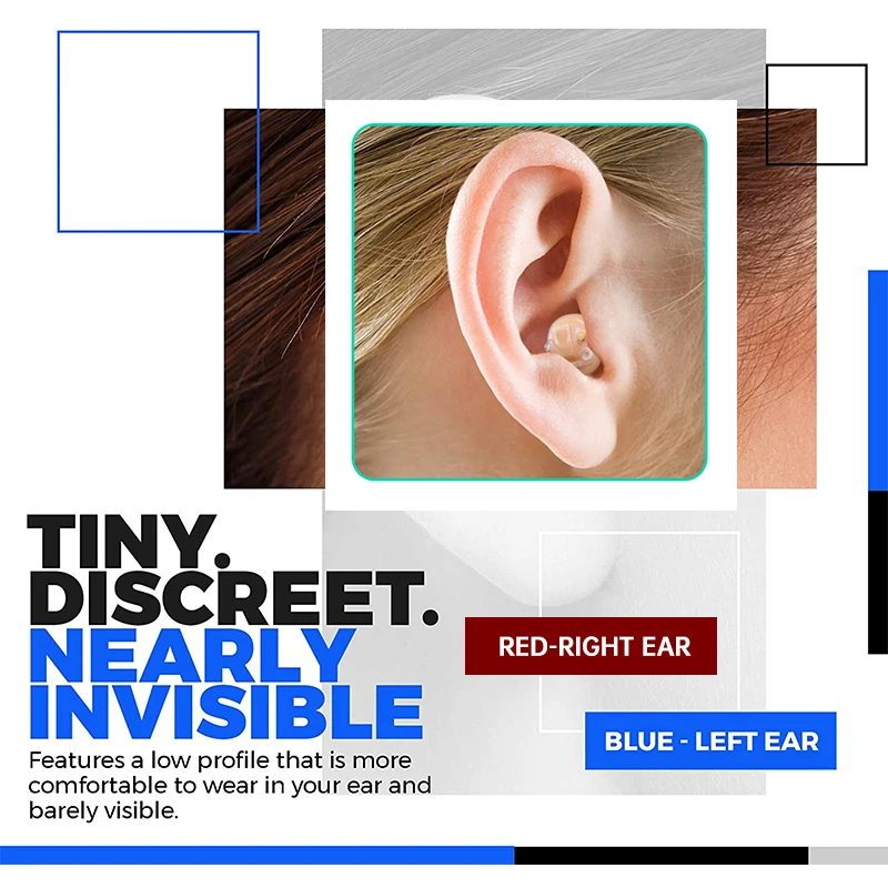 

Incensonic Hearing Aids audifonos V40 Digital 6 Channels Sound amplifier Low Noise Hearing Tone Audifono Portable Audiphones