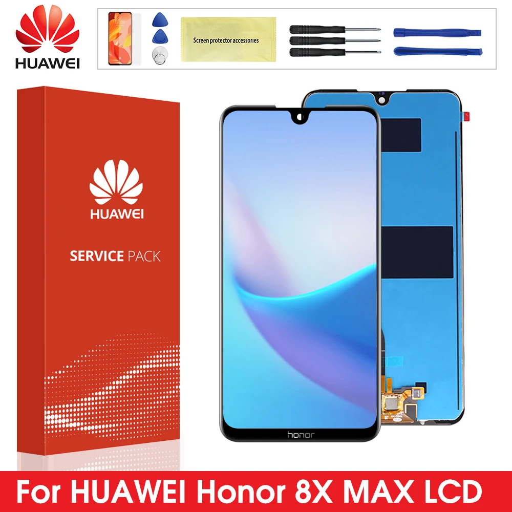 

Оригинальный ЖК-дисплей 7,12 дюйма для Huawei Honor 8X Max, ЖК-дисплей, сенсорный экран, дигитайзер в сборе с рамкой для искусственных элементов 10 дюйм...