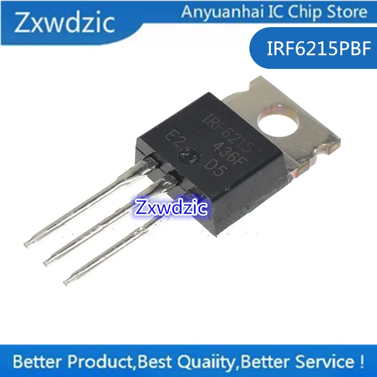 

10pcs 100% New Imported Original IRF6215PBF IRF6215 TO-220 MOS Tube 150V 13A