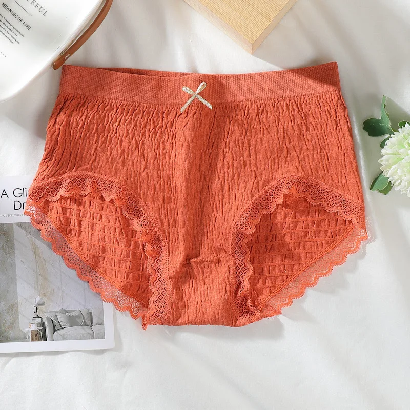 

Women Comfortable Underwears Sexy Middle-Waisted Underpants Female Lingerie Big Size Ladies Briefs