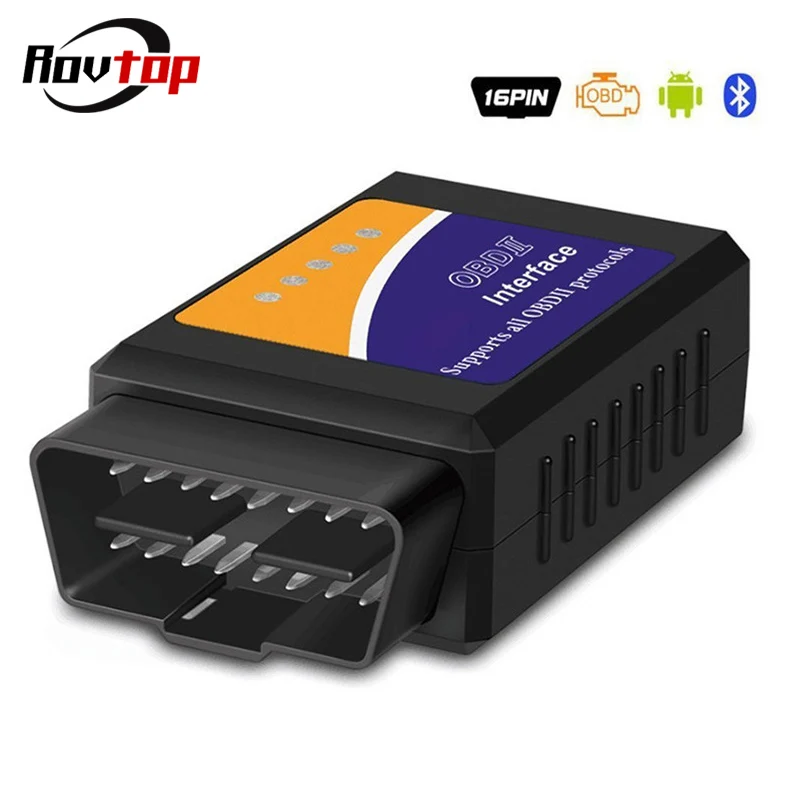 Rovtop Super ELM327 V1.5 OBD2 Bluetooth инструмент для диагностического сканирования автомобиля Поддержка Android V1.5 ELM327 OBDII Авто сканер Z2