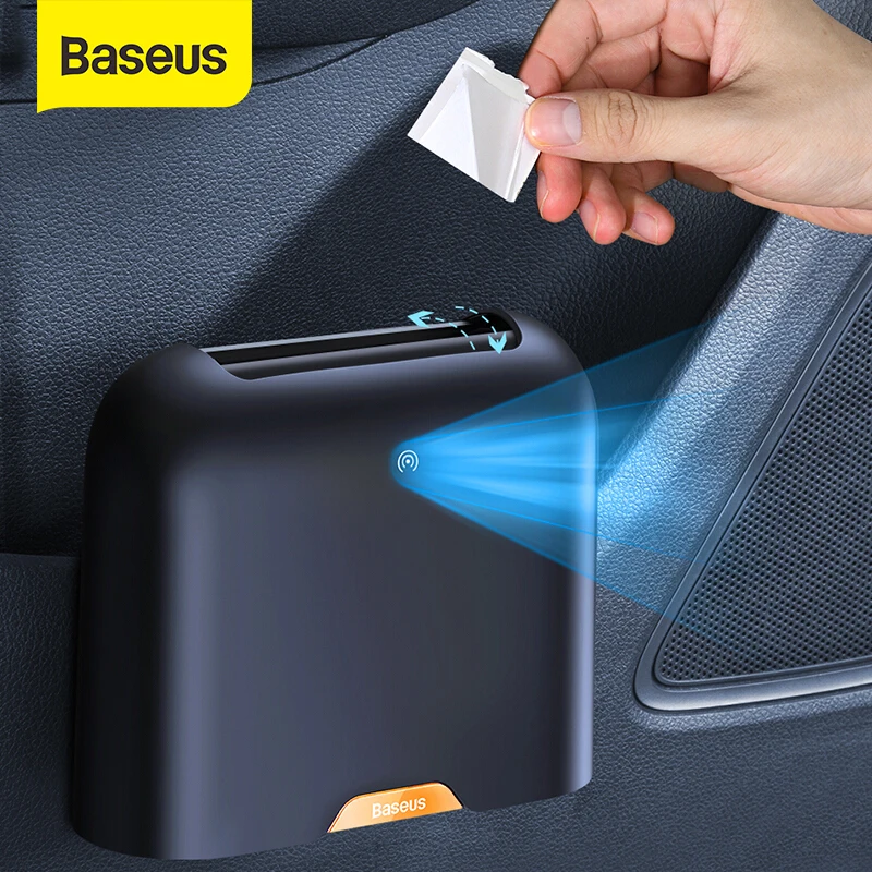 

Baseus Car Trash Can Garbage Bucket Intelligent Sensing Dustbin Rubbish Bag Holder Auto Trash Bin Organizer Storage Accessories