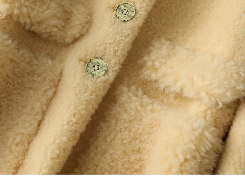 Пальто из овечьей шерсти зимняя куртка женская одежда 2020 шерстяные пальто и