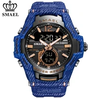 smael new military mens sport watches top brand luxury led men waterproof luminous watch date analog digital quartz wrist watch
