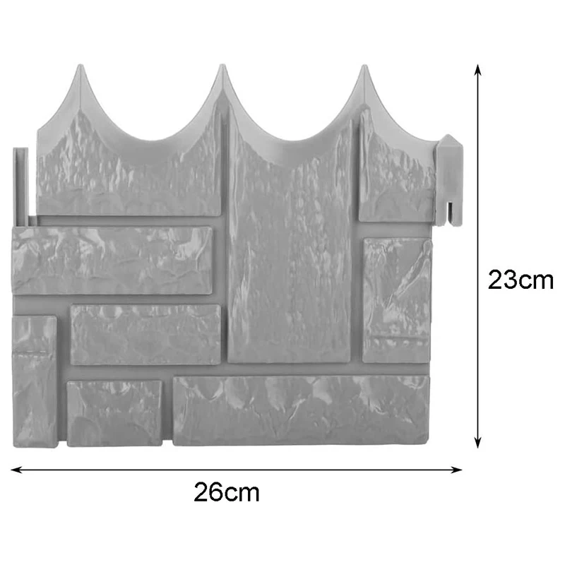 Большая сделка лужайка окантовка границы растений серый камень кирпич цветок