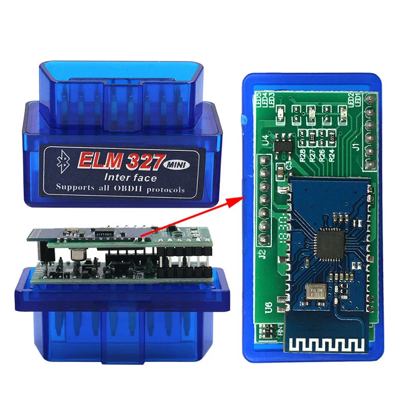 

ELM 327 V1.5 Bluetooth PIC18F25K80 чип OBD2 двойная плата автомобильный диагностический сканер
