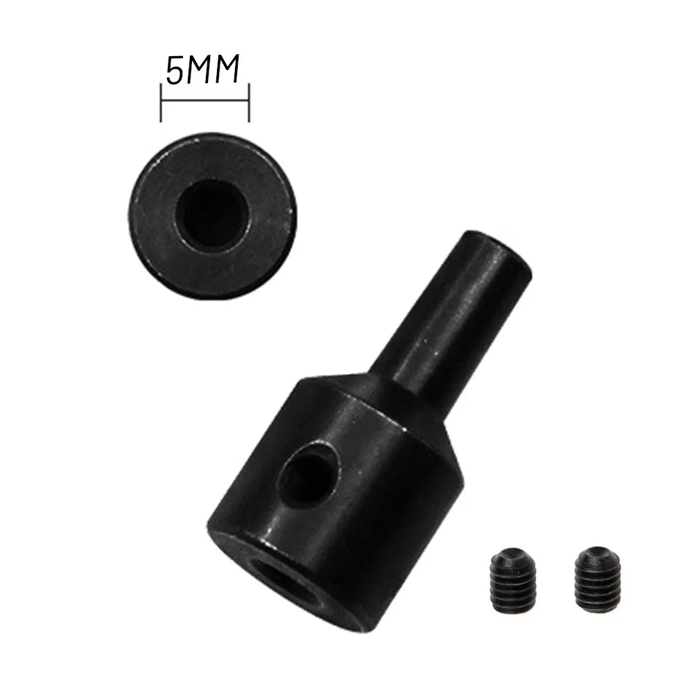 

With 2 Screws Drill Chuck Clamp Connection Shaft 4mm 5mm 6mm 8mm Black