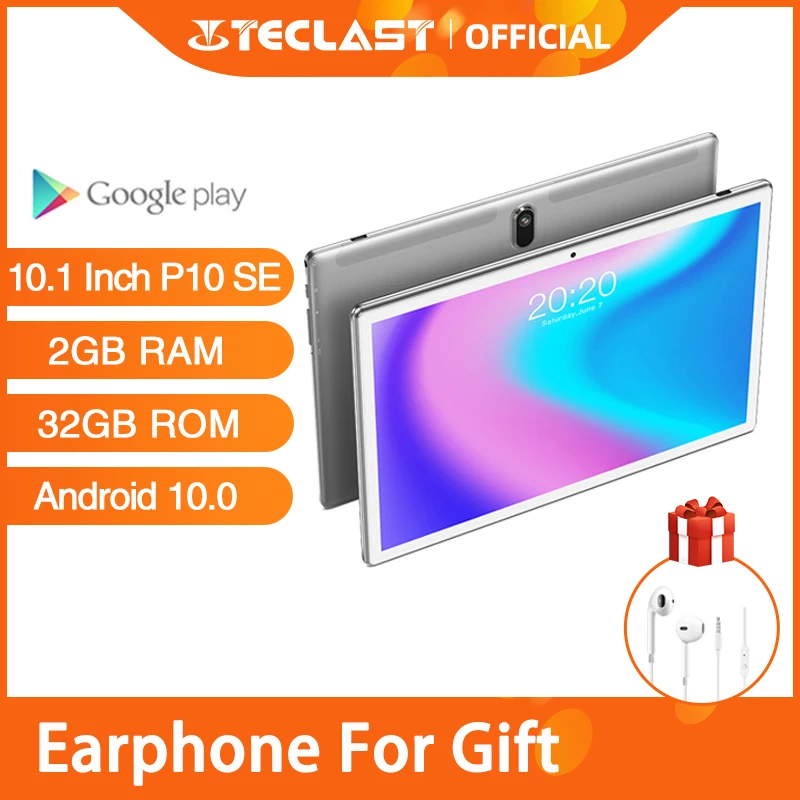 Новейший планшет Android 10 0 телефонные звонки планшеты Teclast P10SE 1 дюймов 2 Гб ОЗУ 32 ПЗУ