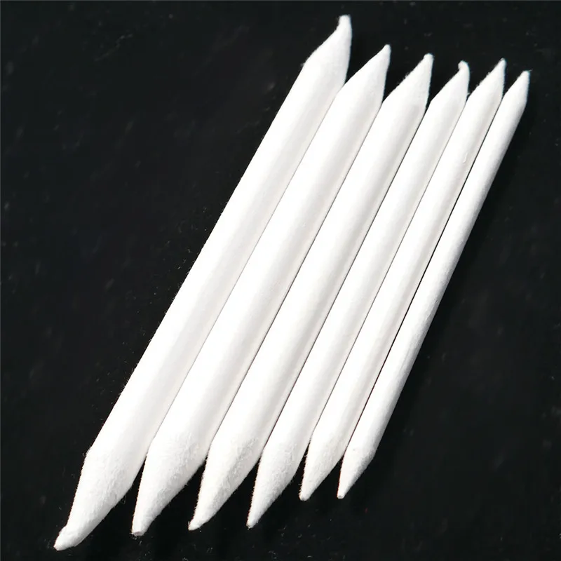 Пеньковая ручка для растушевки и карандашей белая рисования разных размеров