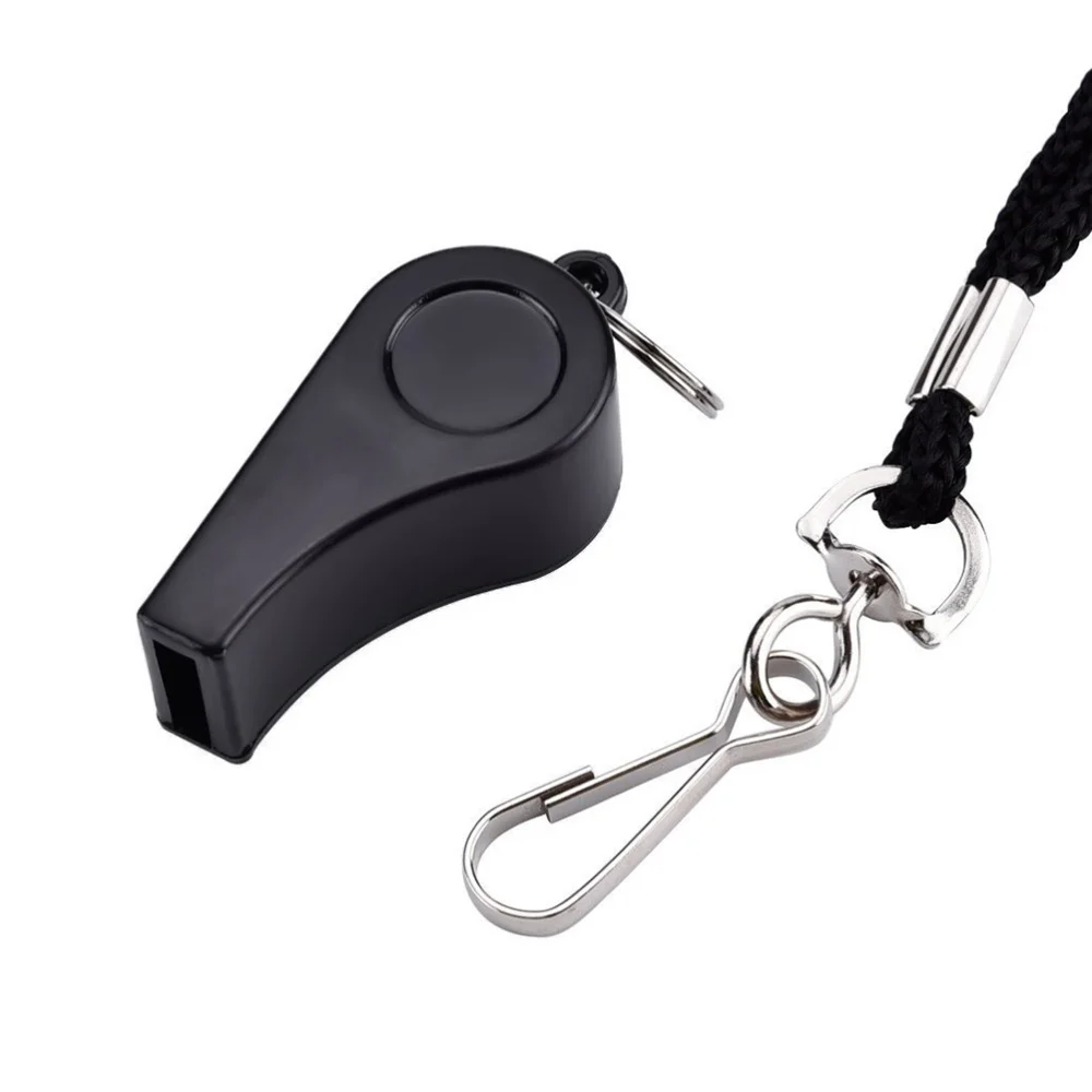 

2pcs Sports Training Whistles with Lanyard (Black)