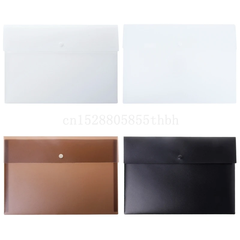 

A4 Size Portable PP Plastic Envelope File Waterproof Storage Bag Document Folder