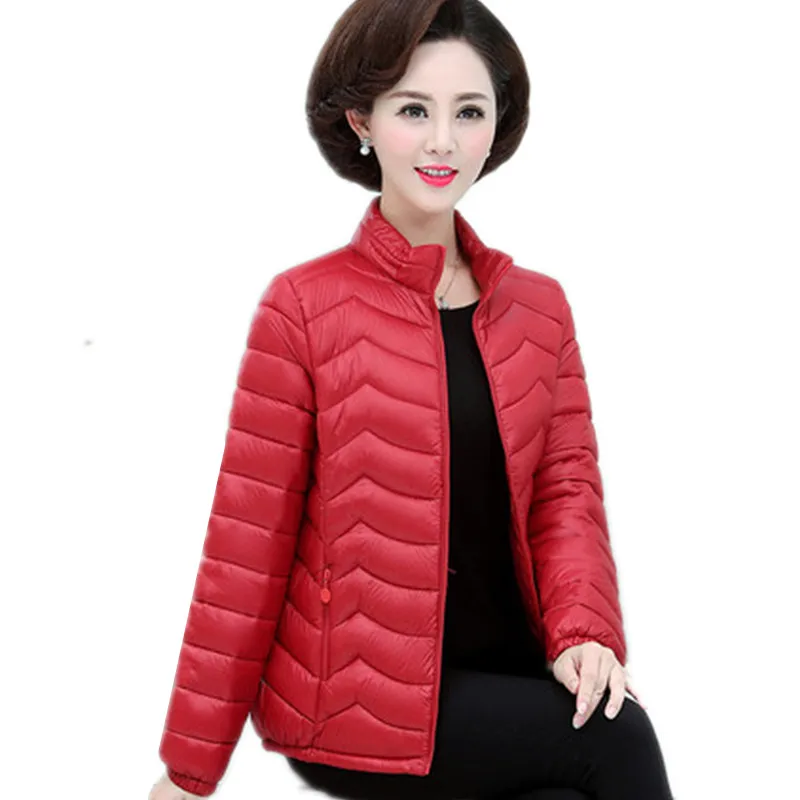 Осенний женский короткий светильник из хлопка среднего и старшего возраста с